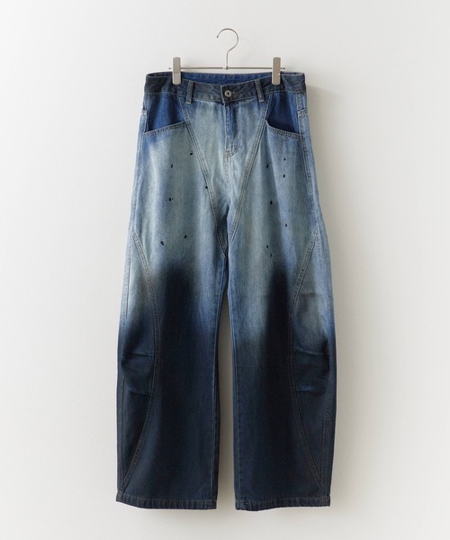 Theater code(シアターコード)の「【26SS再入荷】Gradient design remake style denim / グラデーションデザイン リメイク風デニム(デニムパンツ・メンズ・ブルー・L/M)」の18枚目の写真