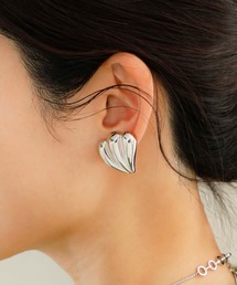 JewCas オーシャン シェルOcean Heartピアス[JC4879]