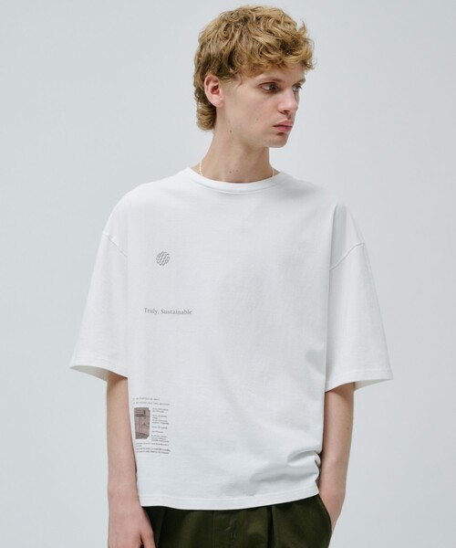PUBLIC TOKYO(パブリックトウキョウ)の「UNITO サスティナブルフォトTEE(Tシャツ/カットソー・メンズ・ホワイト/パープル/ホワイト系その他/ワイン・1/2)」の22枚目の写真