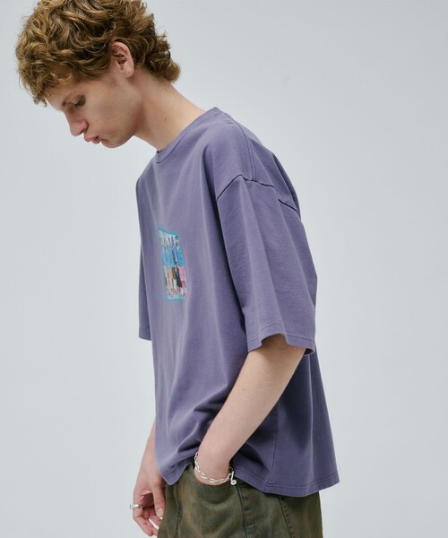 PUBLIC TOKYO(パブリックトウキョウ)の「UNITO サスティナブルフォトTEE(Tシャツ/カットソー・メンズ・ホワイト/パープル/ホワイト系その他/ワイン・1/2)」の16枚目の写真