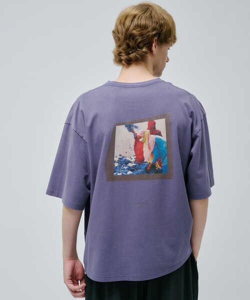 PUBLIC TOKYO(パブリックトウキョウ)の「UNITO サスティナブルフォトTEE(Tシャツ/カットソー・メンズ・ホワイト/パープル/ホワイト系その他/ワイン・1/2)」の10枚目の写真