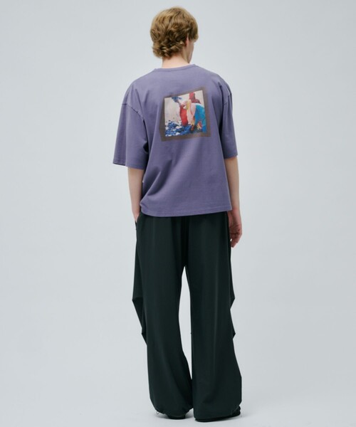 PUBLIC TOKYO(パブリックトウキョウ)の「UNITO サスティナブルフォトTEE(Tシャツ/カットソー・メンズ・ホワイト/パープル/ホワイト系その他/ワイン・1/2)」の6枚目の写真