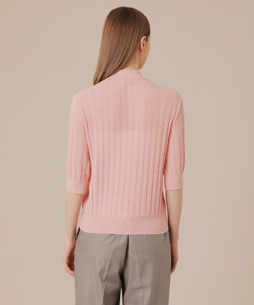 MACKINTOSH LONDON(マッキントッシュ ロンドン)の「シアーアンドリューニットポロシャツ(ポロシャツ・レディース・ネイビー/ベージュ/ピンク系その他2・38/40)」の13枚目の写真