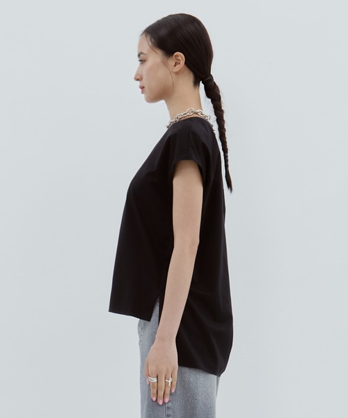 KANEMASA PHIL.(カネマサフィル)の「【KANEMASA/カネマサ】《STUDIOUS別注》French Sleeve Shirt/フレンチスリーブシャツ/カットソー(シャツ/ブラウス・レディース・ブラック/グレー・FREE)」の19枚目の写真