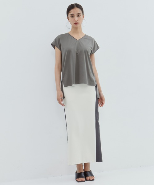 ブラウス シャツ 「KANEMASA/カネマサ」「STUDIOUS別注」French Sleeve Shirt/フレンチスリーブシャツ/カットソー レ KANEMASA/カネマサ】《STUDIOUS別注》French Sleeve Shirt