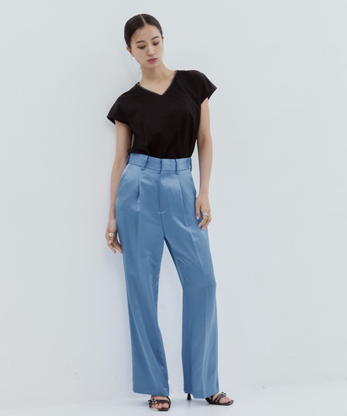 ブラウス シャツ 「KANEMASA/カネマサ」「STUDIOUS別注」French Sleeve Shirt/フレンチスリーブシャツ/カットソー レ KANEMASA/カネマサ】《STUDIOUS別注》French Sleeve Shirt