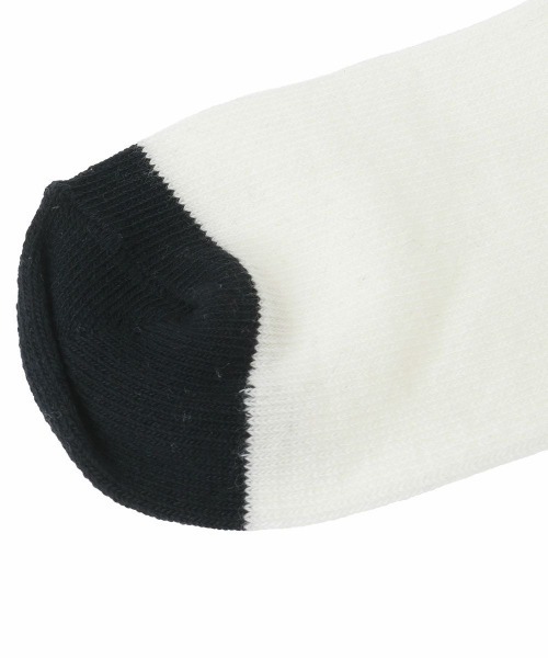 Candy Stripper（キャンディストリッパー）の「LINE RIB HIGH ソックス（ソックス/靴下・レディース・ホワイト×ブラック/ブラック×ホワイト/ブラック×グレー・FREE）」の7枚目の写真