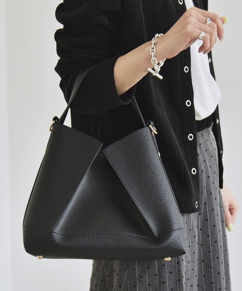 quaranciel: 2way コンビ ワンハンドル ショルダー バッグ（ショルダー