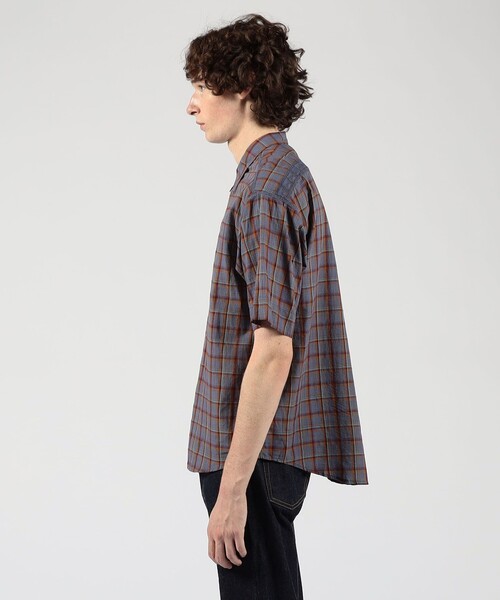 TOMORROWLAND (トゥモローランド)の「インドコットン カスリチェック ハーフスリーブシャツ(シャツ/ブラウス・メンズ・グレー系その他2/ベージュ系その他・S/M)」の5枚目の写真