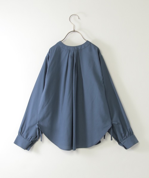 ikka（イッカ）の「【親子コーデ】マルチWAYバンドカラーシャツ（110~160cm）（シャツ/ブラウス・キッズ・オフホワイト/ブルー・L/S/M/XL/XS）」の5枚目の写真