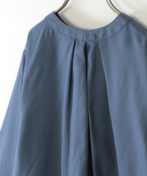 ikka（イッカ）の「【親子コーデ】マルチWAYバンドカラーシャツ（110~160cm）（シャツ/ブラウス・キッズ・オフホワイト/ブルー・L/S/M/XL/XS）」の6枚目の写真