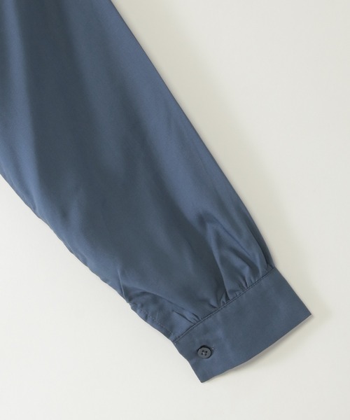 ikka（イッカ）の「【親子コーデ】マルチWAYバンドカラーシャツ（110~160cm）（シャツ/ブラウス・キッズ・オフホワイト/ブルー・L/S/M/XL/XS）」の9枚目の写真