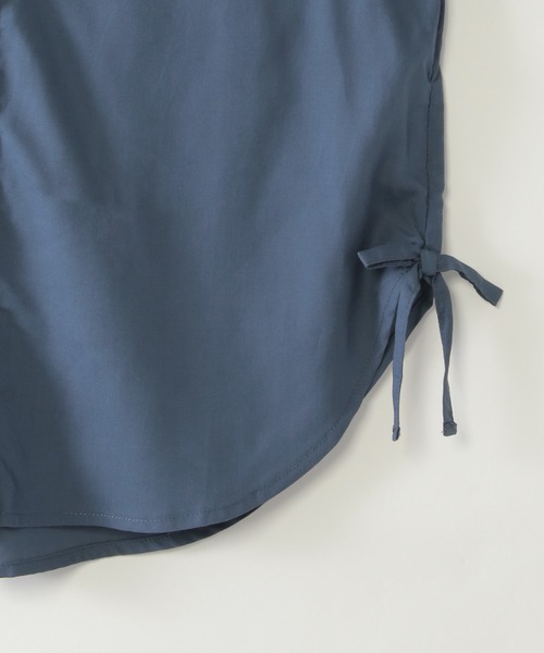 ikka（イッカ）の「【親子コーデ】マルチWAYバンドカラーシャツ（110~160cm）（シャツ/ブラウス・キッズ・オフホワイト/ブルー・L/S/M/XL/XS）」の10枚目の写真