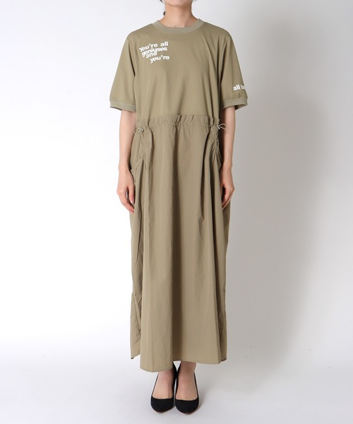 Cepica（セピカ）の「布帛切替ロゴカットワンピース（ワンピース・レディース・ベージュ/チャコールグレー・FREE）」の15枚目の写真