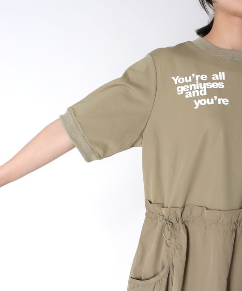 Cepica（セピカ）の「布帛切替ロゴカットワンピース（ワンピース・レディース・ベージュ/チャコールグレー・FREE）」の19枚目の写真