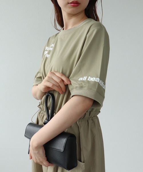 Cepica（セピカ）の「布帛切替ロゴカットワンピース（ワンピース・レディース・ベージュ/チャコールグレー・FREE）」の11枚目の写真