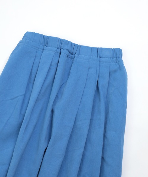 D.M.G.（ドミンゴ）の「[D.M.G. / ディーエムジー] コットンフランネルツイル マキシ丈スカート（スカート・レディース・ベージュ/ブルー・M/S）」の18枚目の写真