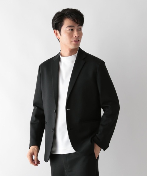 カジュアル多色ジャケット ダブルクロスノーカラーショートジャケット | allureville