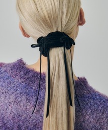 GOLDY（ゴールディ）の「【GOLDY】ミニリボンベロア ポニーフック　6250902（バレッタ/ヘアクリップ）」