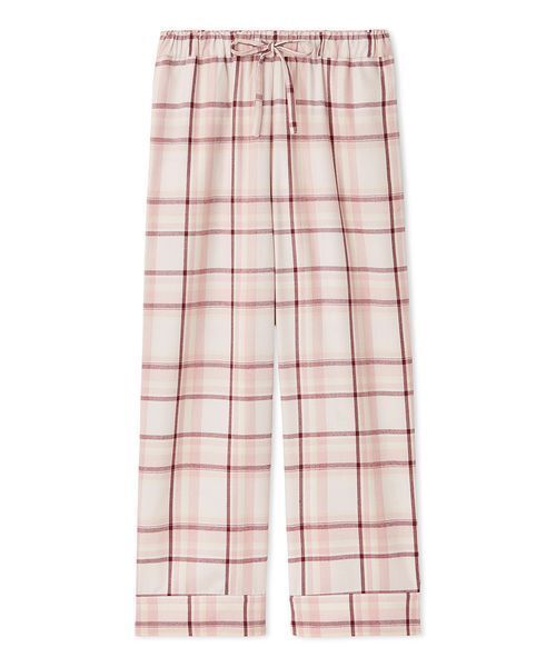 gelato pique（ジェラートピケ）の「トレンドチェック柄ロングパンツ（ルームウェア/パジャマ・レディース・ブラウン/ピンク/ブルー・F）」の3枚目の写真