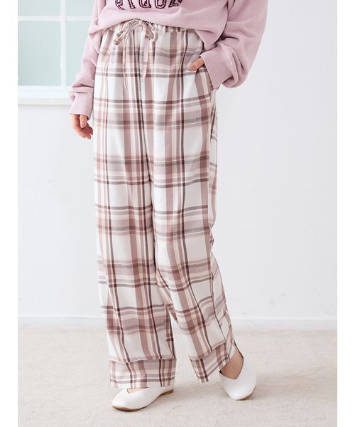 gelato pique（ジェラートピケ）の「トレンドチェック柄ロングパンツ