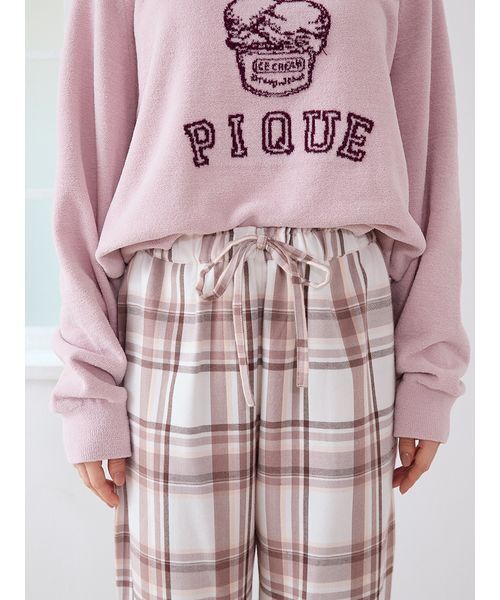 gelato pique（ジェラートピケ）の「トレンドチェック柄ロングパンツ