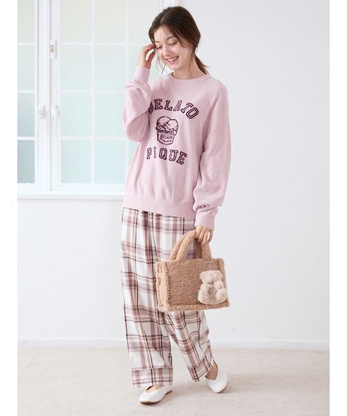 正規品♡リサイクルジェラート&チェックロングパンツ♡ピンク 正規品♡リサイクルジェラート&チェックロングパンツ♡ピンク