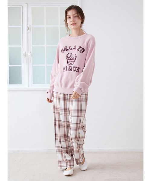 ピンクと茶色のチェック柄バスケット ピンク ブラック チェック MARNI MARKET ミニバスケットバッグ | Marni