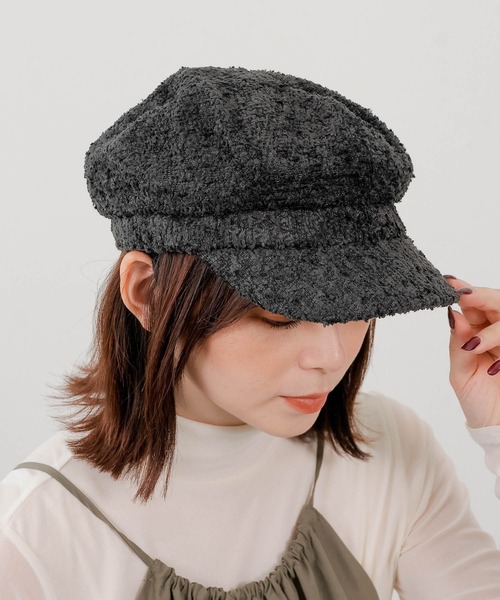 セール】ツイードキャスケット（キャスケット）｜Monocoro toppi