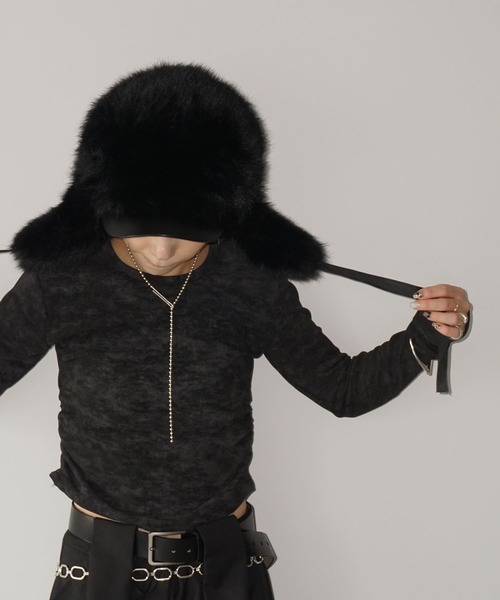 ボリュームファー フライトキャップ cha25a008-ファッション通販サイト