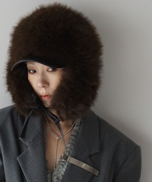 ボリュームファー フライトキャップ cha25a008-ファッション通販サイト