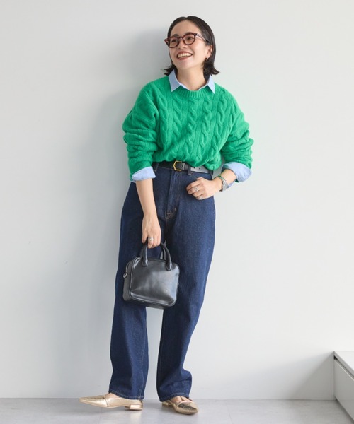 AMERICAN HOLIC(アメリカンホリック)の「ルーズストレートデニム(デニムパンツ・レディース・ワンウォッシュ/ブラック/ライトインディゴブルー/ホワイト・S/L/M/XS)」の17枚目の写真