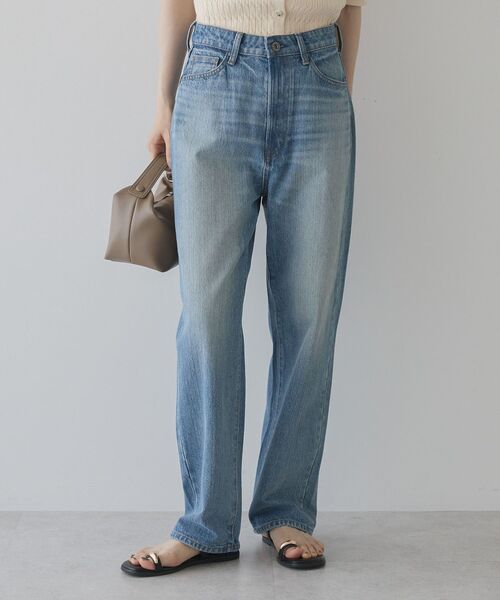 AMERICAN HOLIC(アメリカンホリック)の「ルーズストレートデニム(デニムパンツ・レディース・ワンウォッシュ/ブラック/ライトインディゴブルー/ホワイト・S/L/M/XS)」の22枚目の写真