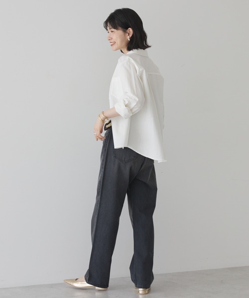 AMERICAN HOLIC(アメリカンホリック)の「ルーズストレートデニム(デニムパンツ・レディース・ワンウォッシュ/ブラック/ライトインディゴブルー/ホワイト・S/L/M/XS)」の10枚目の写真