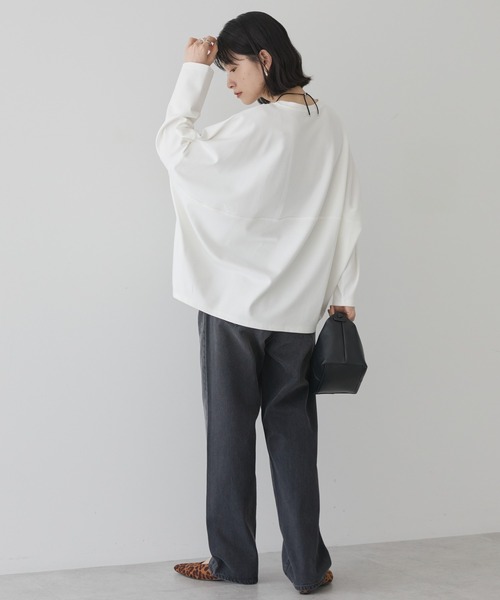 AMERICAN HOLIC(アメリカンホリック)の「ルーズストレートデニム(デニムパンツ・レディース・ワンウォッシュ/ブラック/ライトインディゴブルー/ホワイト・S/L/M/XS)」の12枚目の写真