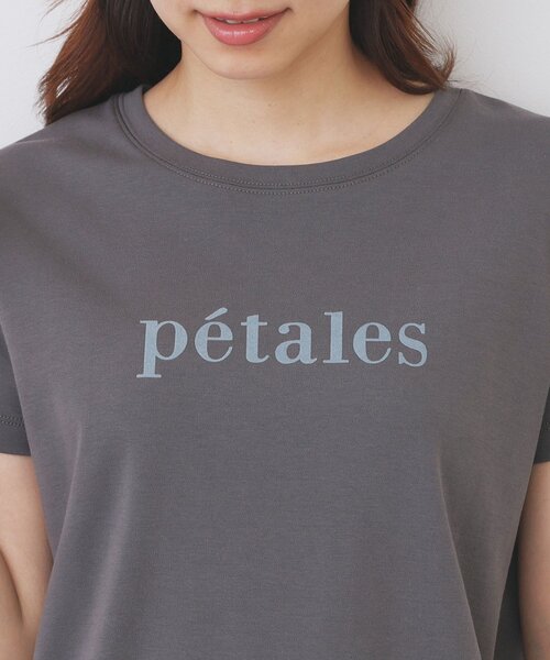 index(インデックス)の「《S-LLサイズ》フロッキーロゴTシャツ【接触冷感/UVケア/洗濯機洗い可】(Tシャツ/カットソー・レディース・オフホワイト/ネイビー/チャコールグレー・42/40/38/36)」の19枚目の写真