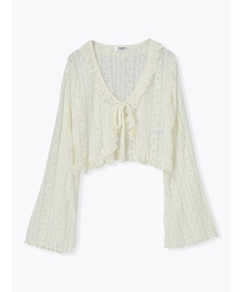 レースフリルカーディガン（カーディガン/ボレロ）｜LUDIC PARK（ル