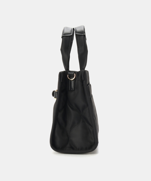 MIAN （ミアン）の「MIAN/ミアン キルティングミニトートBAG（ショルダーバッグ・レディース・ウッド/ブラック・FREE）」の3枚目の写真