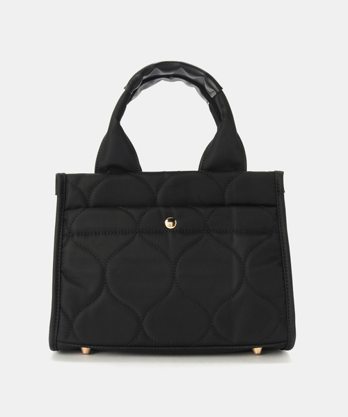 MIAN （ミアン）の「MIAN/ミアン キルティングミニトートBAG（ショルダーバッグ・レディース・ウッド/ブラック・FREE）」の4枚目の写真