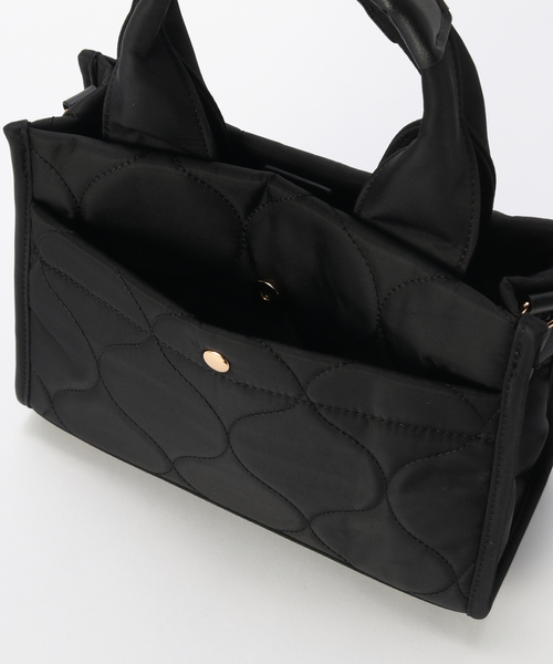 MIAN （ミアン）の「MIAN/ミアン キルティングミニトートBAG（ショルダーバッグ・レディース・ウッド/ブラック・FREE）」の10枚目の写真