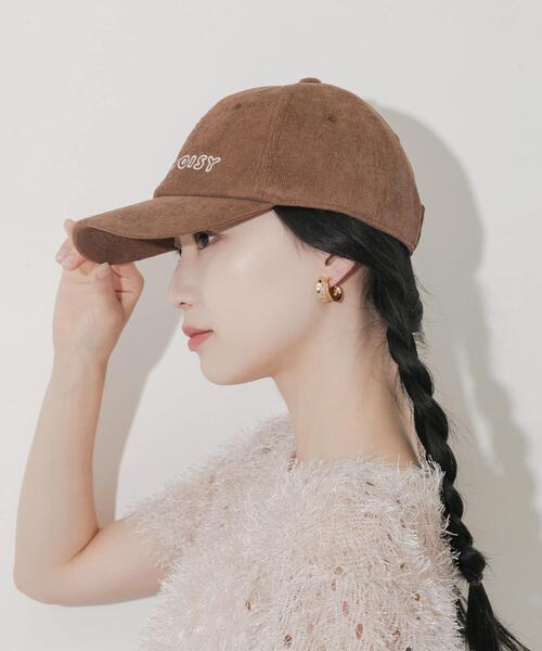 SMELLY（スメリー）の「コーデュロイロゴキャップ（キャップ・レディース・ベージュ/ネイビー/ブラウン・-）」の13枚目の写真