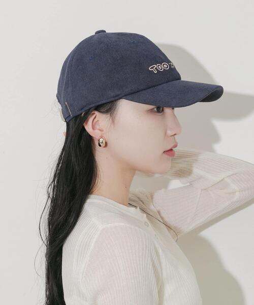 SMELLY（スメリー）の「コーデュロイロゴキャップ（キャップ・レディース・ベージュ/ネイビー/ブラウン・-）」の19枚目の写真