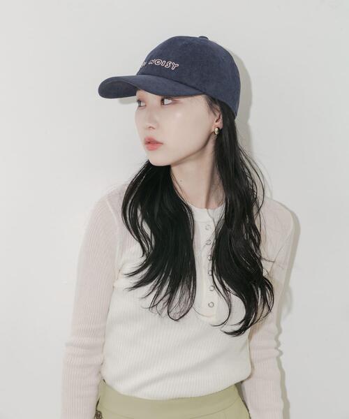 SMELLY（スメリー）の「コーデュロイロゴキャップ（キャップ・レディース・ベージュ/ネイビー/ブラウン・-）」の21枚目の写真