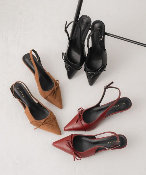 ems excite（エムズエキサイト）の「ポインテッドトゥミュール（その他シューズ・レディース・ブラック/ブラウン/レッド・MEDIUM/LARGE）」の4枚目の写真