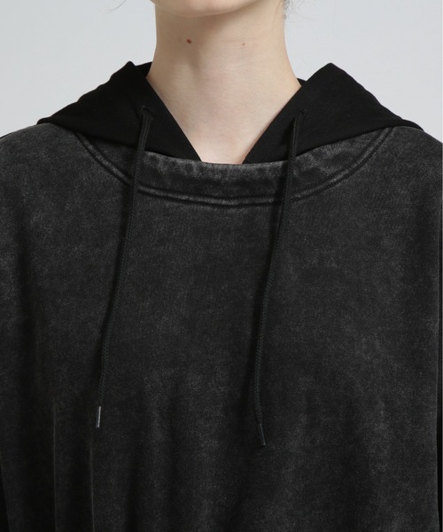 AVIREX（アヴィレックス）の「《直営店限定》FADE WASH ONEPIECE/フェイドウォッシュワンピース（ワンピース・レディース・バーガンディー/ベージュ/ブラック・F）」の11枚目の写真