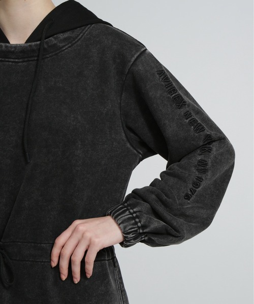 AVIREX（アヴィレックス）の「《直営店限定》FADE WASH ONEPIECE/フェイドウォッシュワンピース（ワンピース・レディース・バーガンディー/ベージュ/ブラック・F）」の13枚目の写真