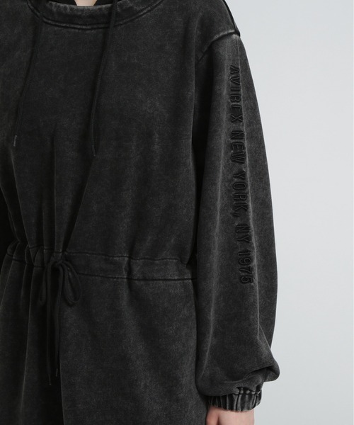 AVIREX（アヴィレックス）の「《直営店限定》FADE WASH ONEPIECE/フェイドウォッシュワンピース（ワンピース・レディース・バーガンディー/ベージュ/ブラック・F）」の14枚目の写真