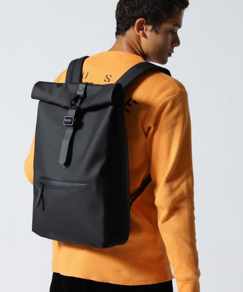 RAINS（レインズ）の「RAINS/レインズ/ロールトップリュックサック/13320（バックパック/リュック・メンズ・ブラック/ブラック系その他・F）」の12枚目の写真