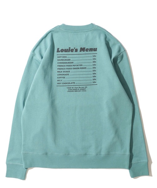 UNIVERSAL OVERALL(ユニバーサルオーバーオール)の「【UNIVERSAL OVERALL】CVC FLEECE GRAPHIC PRINT SWEAT PULLOVER / CVC裏毛 グラフィックプリント スウェットプルオーバー(スウェット・メンズ・グレー/オートミール/ミント・SMALL/MEDIUM/LARGE/X-LARGE)」の9枚目の写真