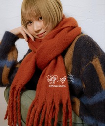 kaoyorinakami｜カオヨリナカミのマフラー（レッド/赤色系）通販